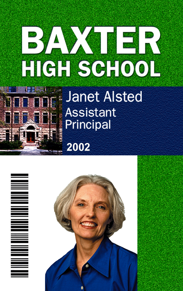 high school badge