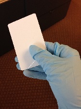 Handling PVC Cards with gloves